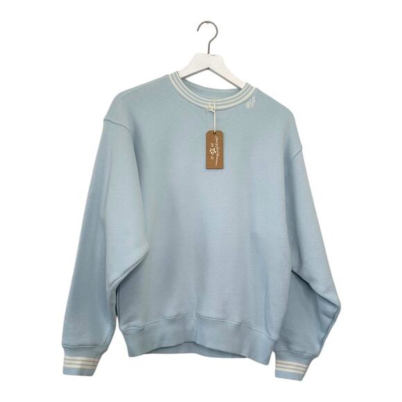 NWT Dairy Boy Countryside Blue Varsity Pullover Sweatshirt XS - Picture 1 of 11